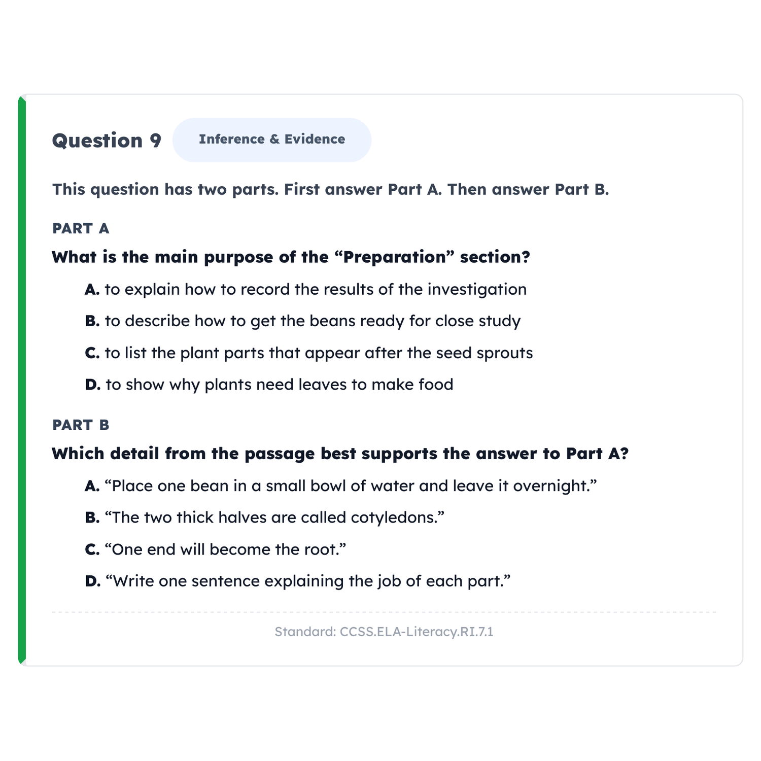 California CAASPP ELA Intensive Prep | 7th Grade | All 4 Levels (2479-2649+) preview 3