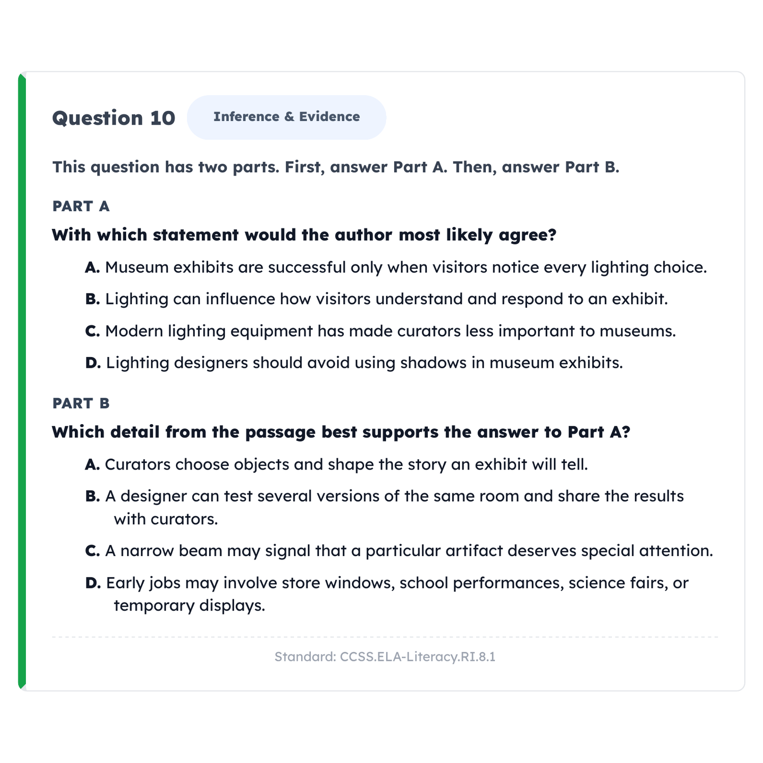 California CAASPP ELA Intensive Prep | 8th Grade | All 4 Levels (2487-2668+) preview 3