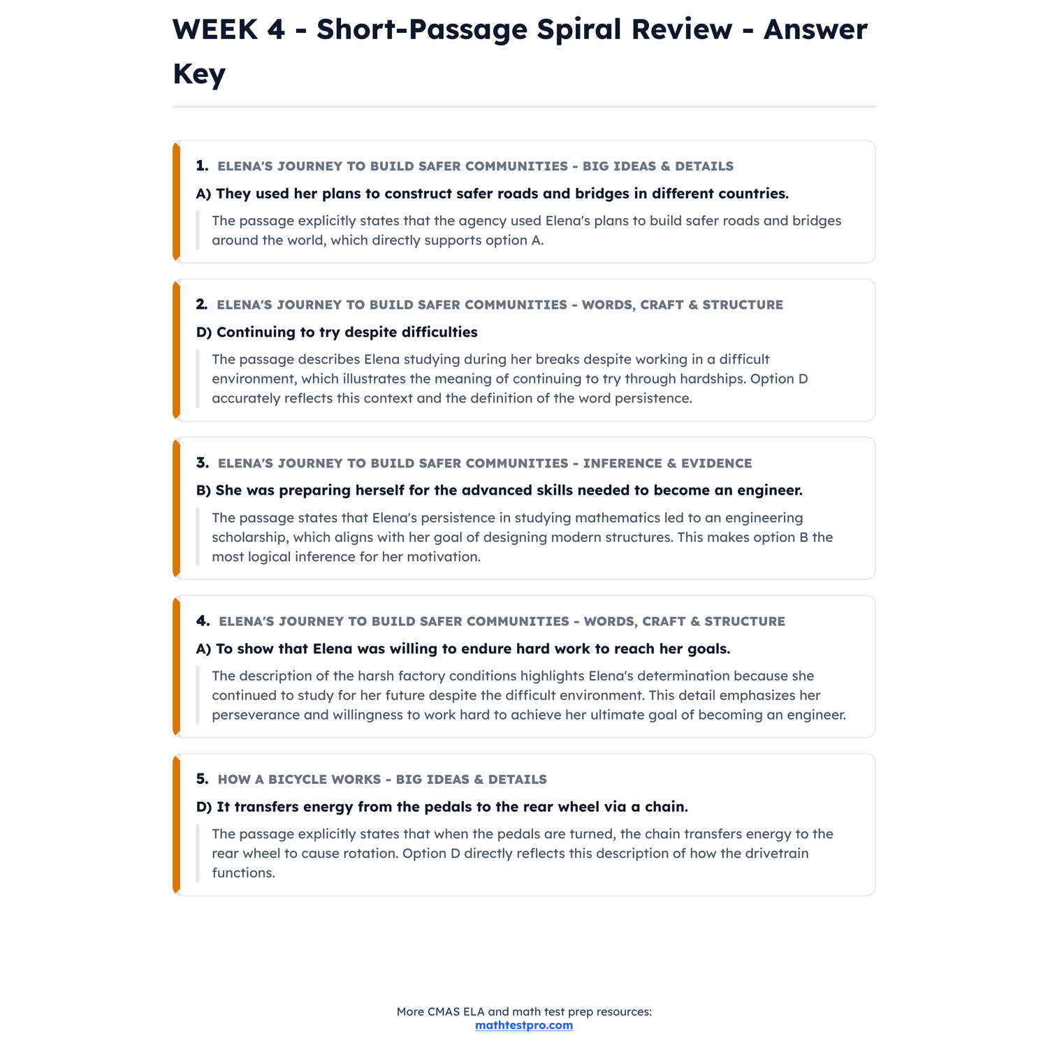 Colorado CMAS ELA Intensive Test Prep | 5th Grade | All 4 Levels (650-850) preview 4