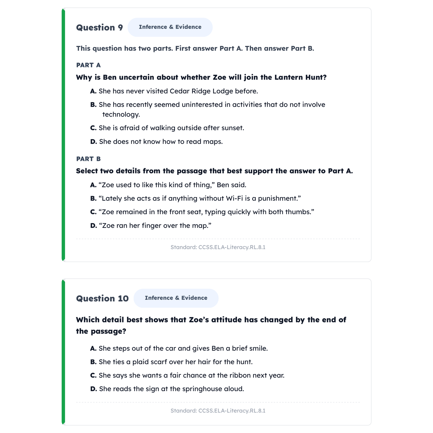 Colorado CMAS ELA Intensive Test Prep | 8th Grade | All 4 Levels (650-850) preview 3