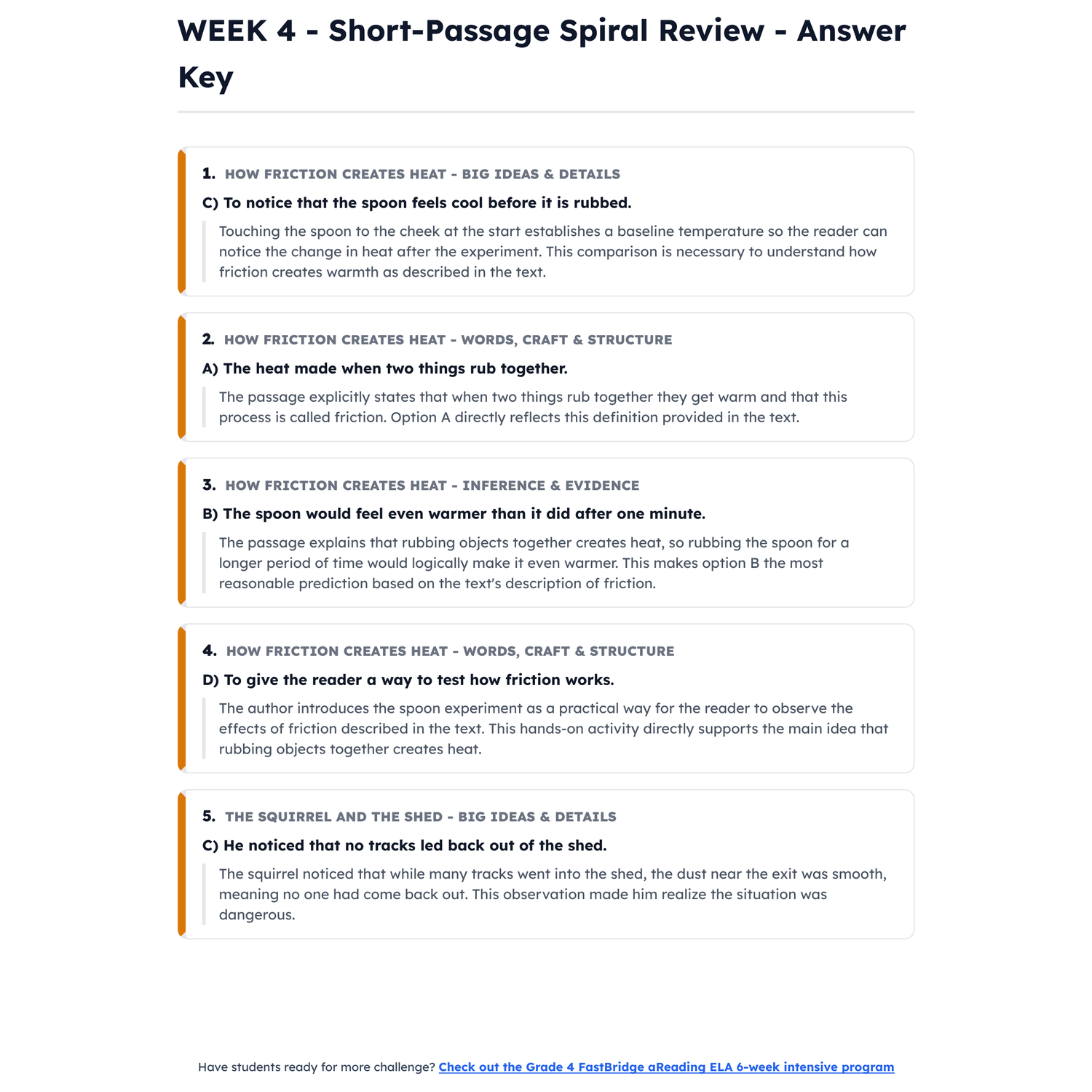 FastBridge aReading ELA Intensive Test Prep | 3rd Grade | All 4 Levels (490-546) preview 4
