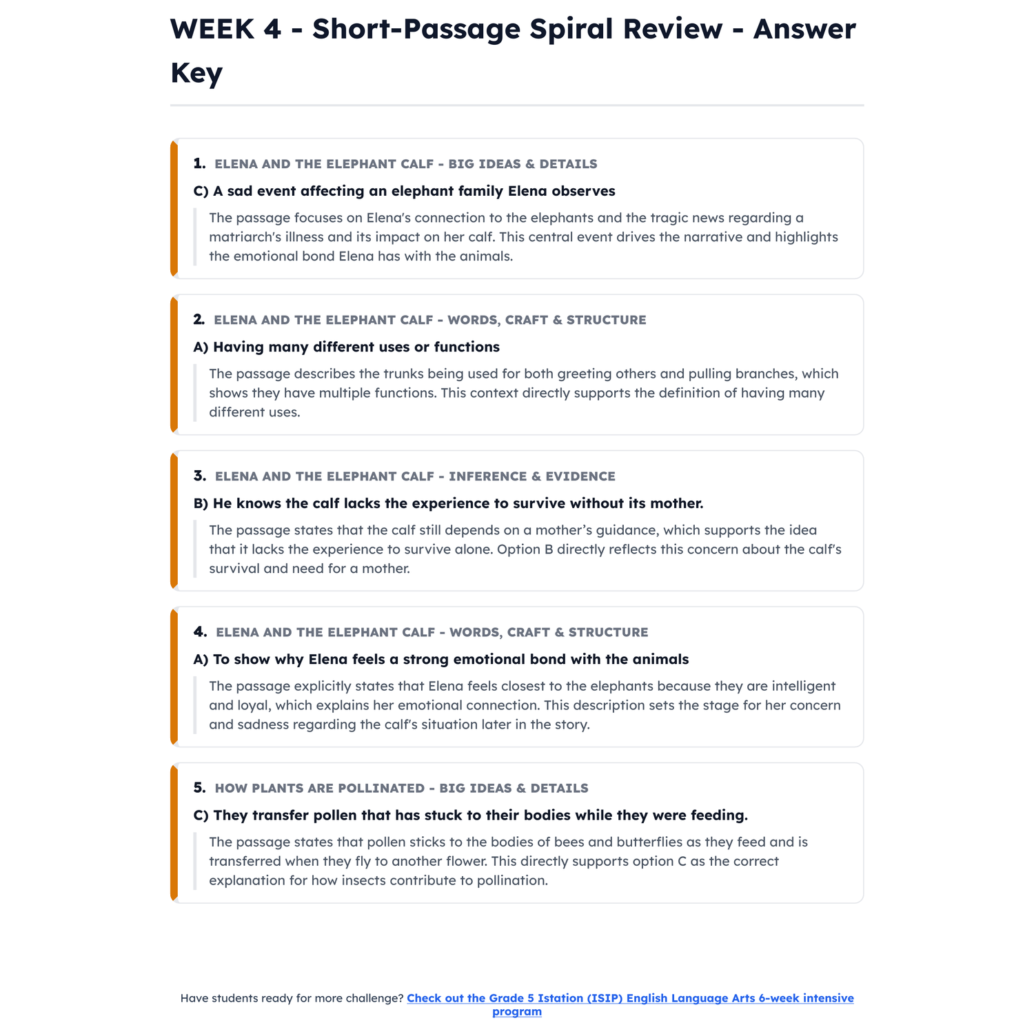 Istation ISIP ELA Intensive Test Prep | 4th Grade | All 4 Levels (480-685) preview 4