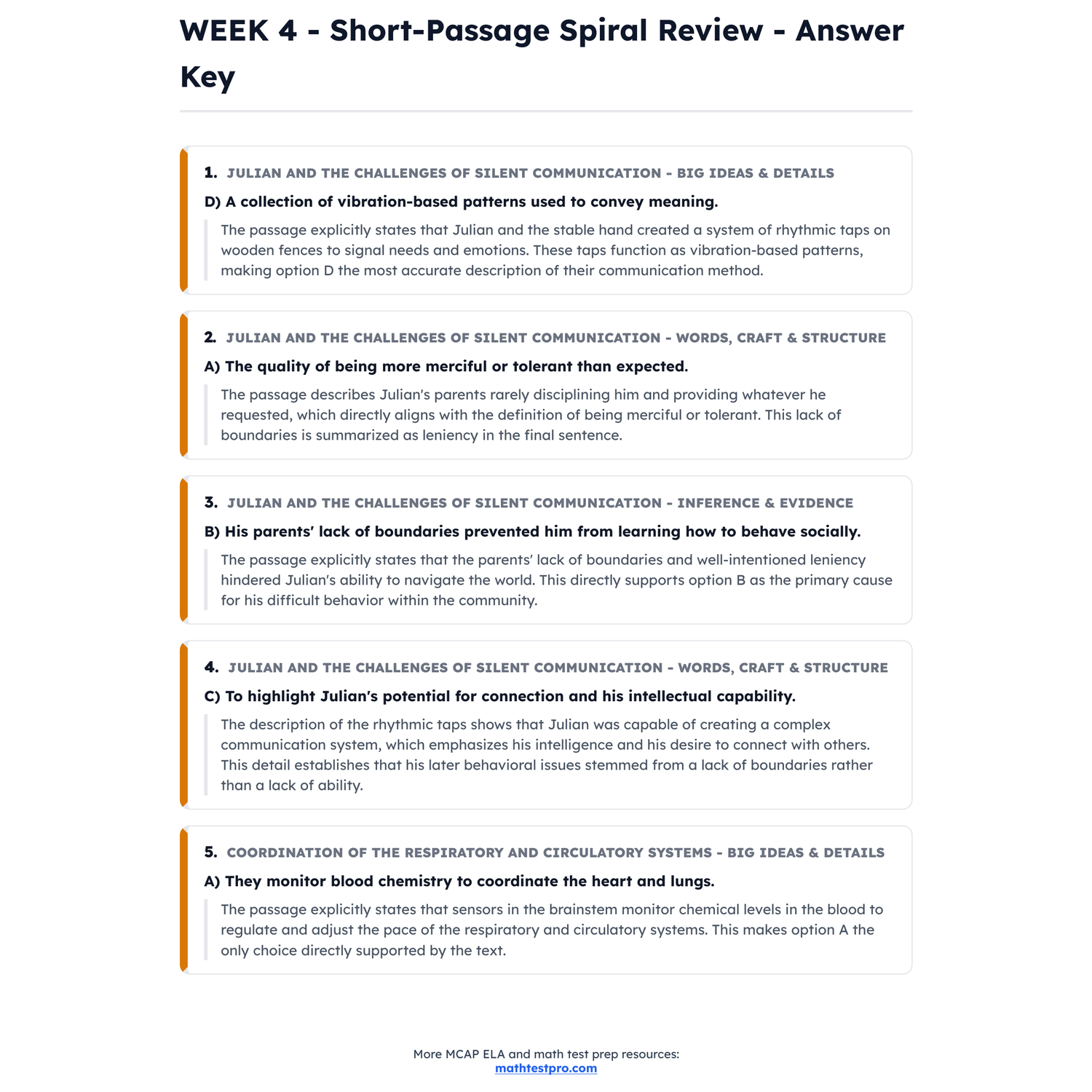 Maryland MCAP ELA Intensive Test Prep | 7th Grade | All 4 Levels (650-850) preview 4