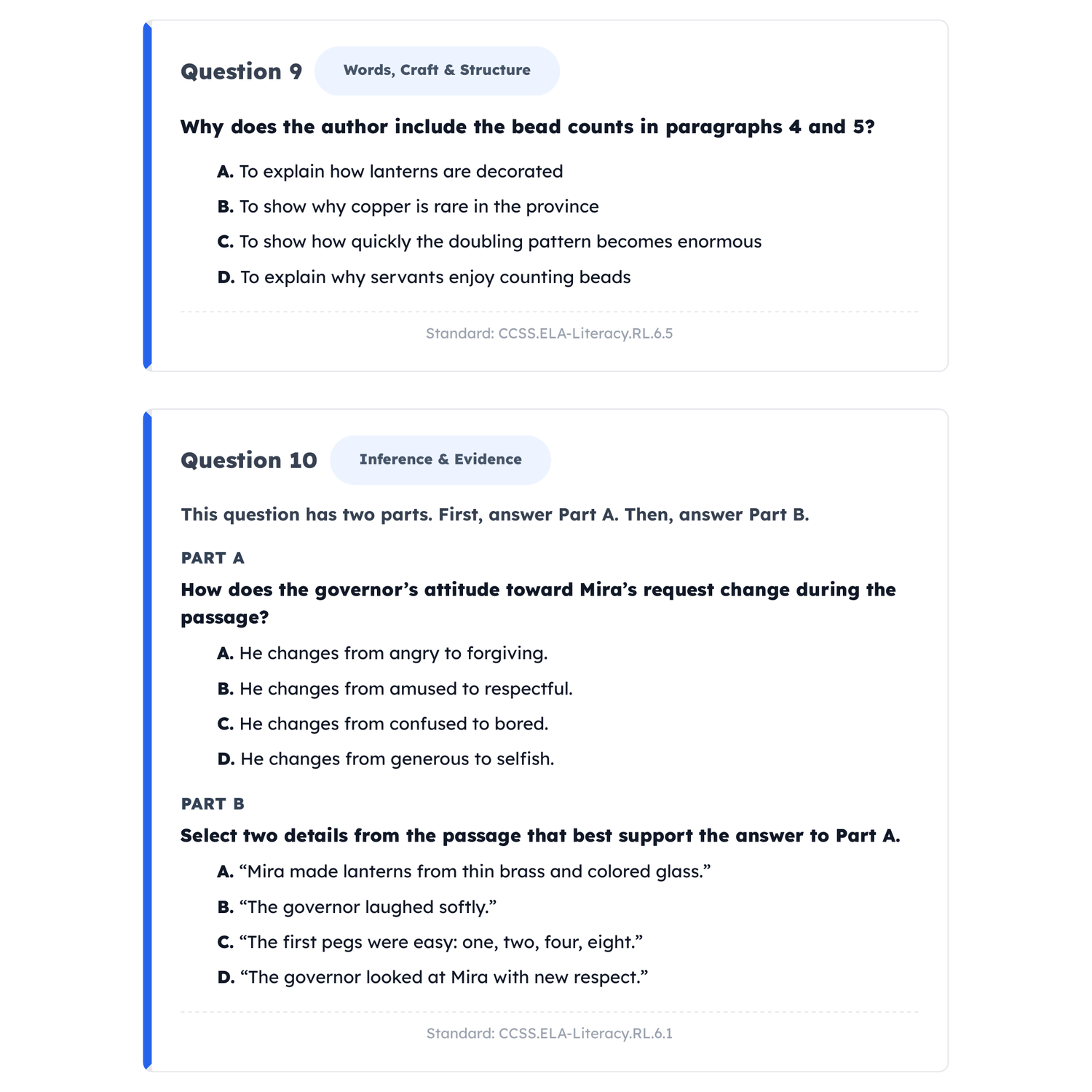 Missouri MAP Grade-Level ELA Intensive Prep | 5th Grade | All 4 Levels (210-600) preview 3