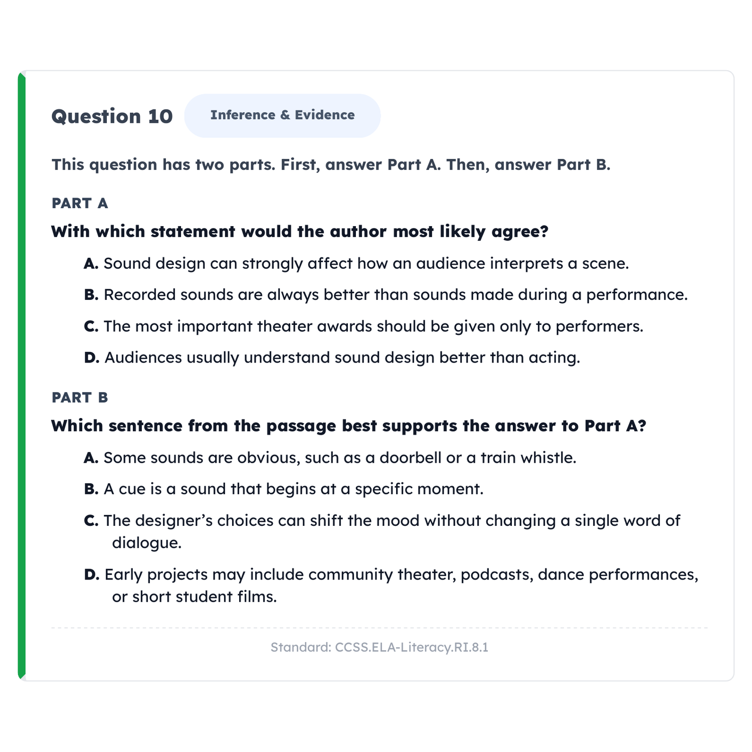 PARCC ELA Intensive Test Prep | 8th Grade | All 4 Levels (Scale Score 650-850) preview 3