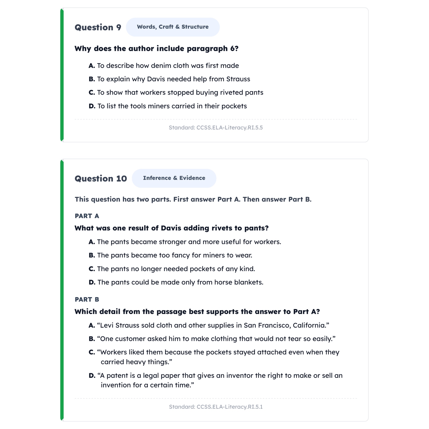 SBAC / CAASPP ELA Intensive Test Prep | 5th Grade | All 4 Levels (2442-2582+) preview 3