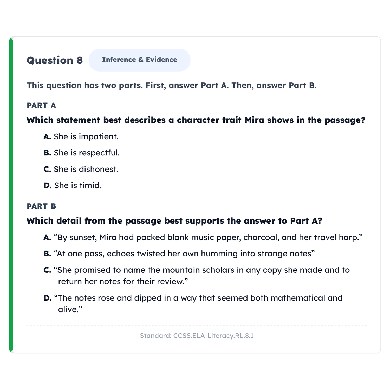 Maine Through Year ELA Intensive Prep | 8th Grade | All 4 Levels (1400-1600) preview 3