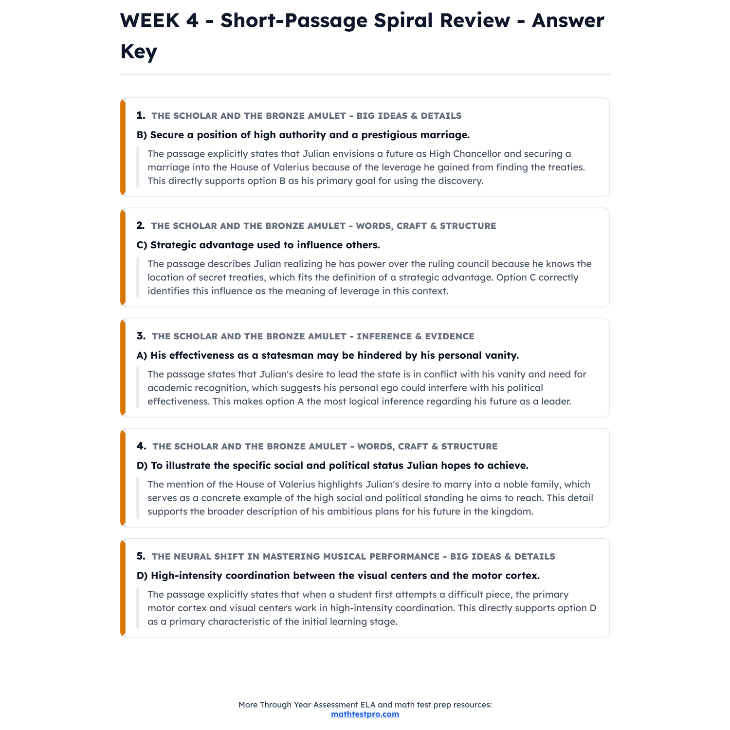 Maine Through Year ELA Intensive Prep | 8th Grade | All 4 Levels (1400-1600) preview 4