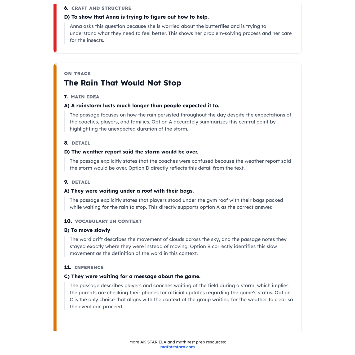 Alaska AK STAR ELA Test Simulation | 4th Grade | All 4 Levels (1410-1750) preview 4