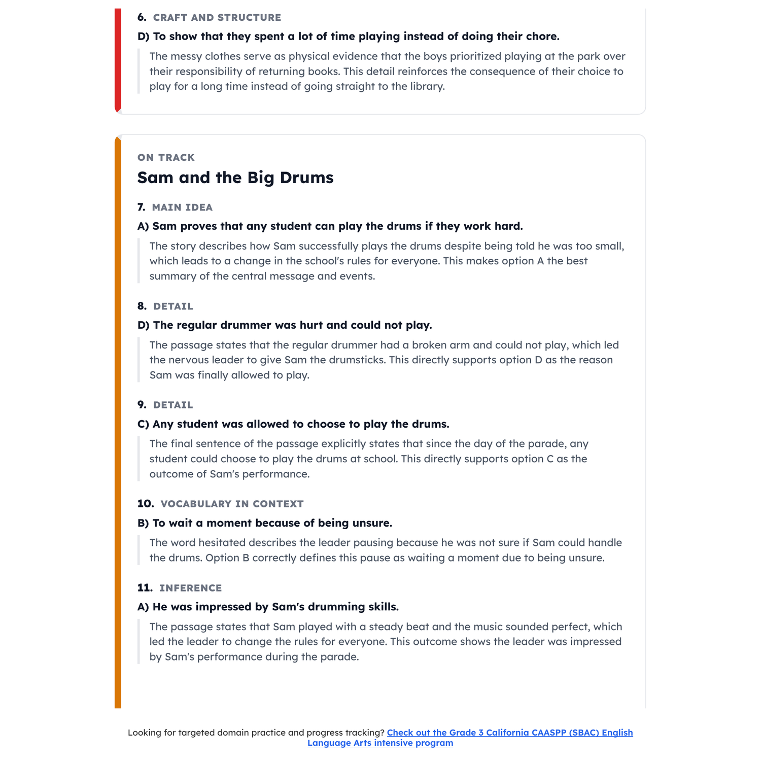 California CAASPP (SBAC) ELA Test Simulation | 3rd Grade | 2367-2490+ preview 4