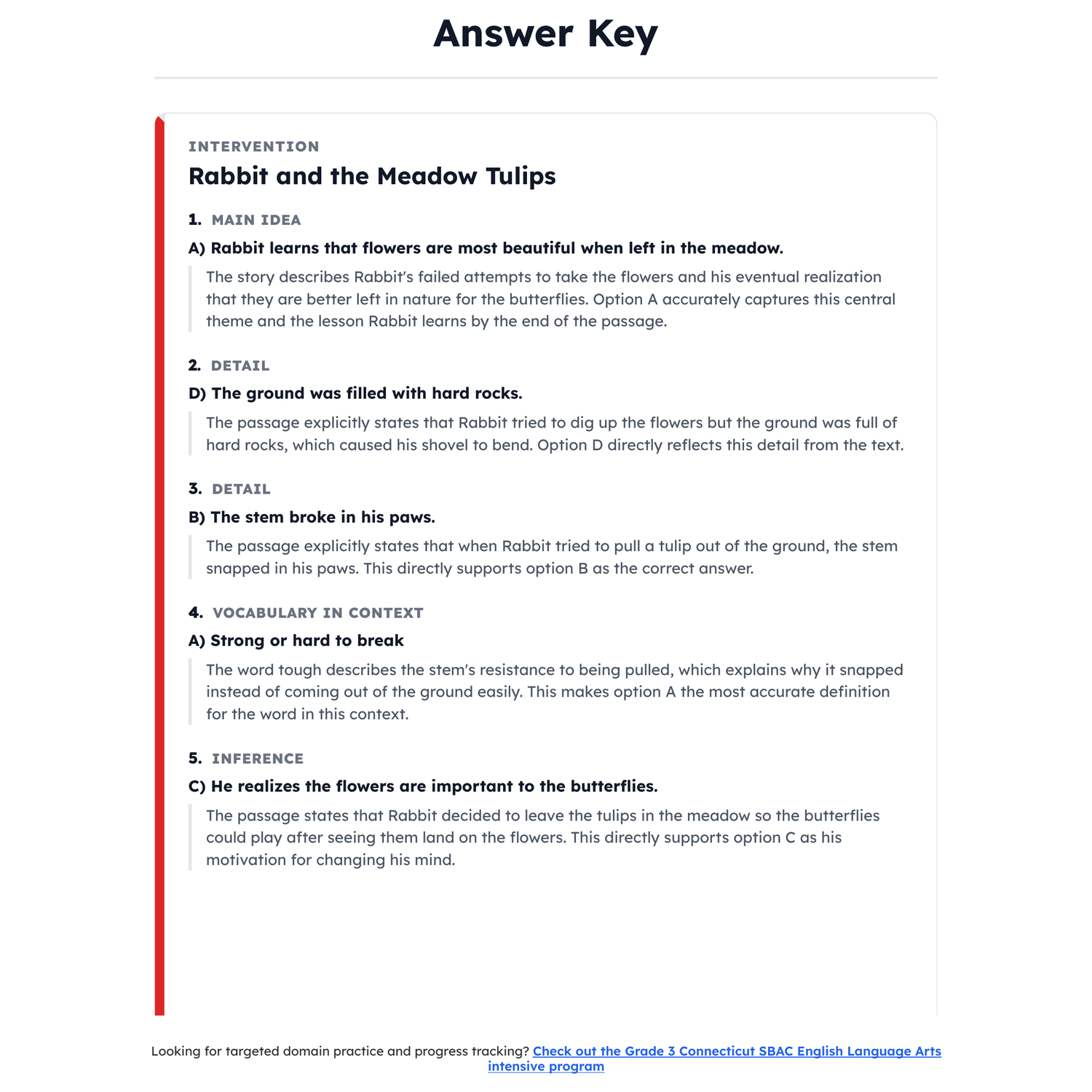 Connecticut SBAC ELA Test Simulation | 3rd Grade | All 4 Levels (2367-2490+) preview 4