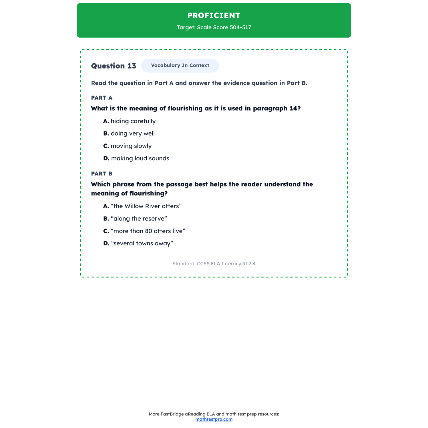 FastBridge aReading ELA Test Simulation | 3rd Grade | All 4 Levels (490-546) preview 3