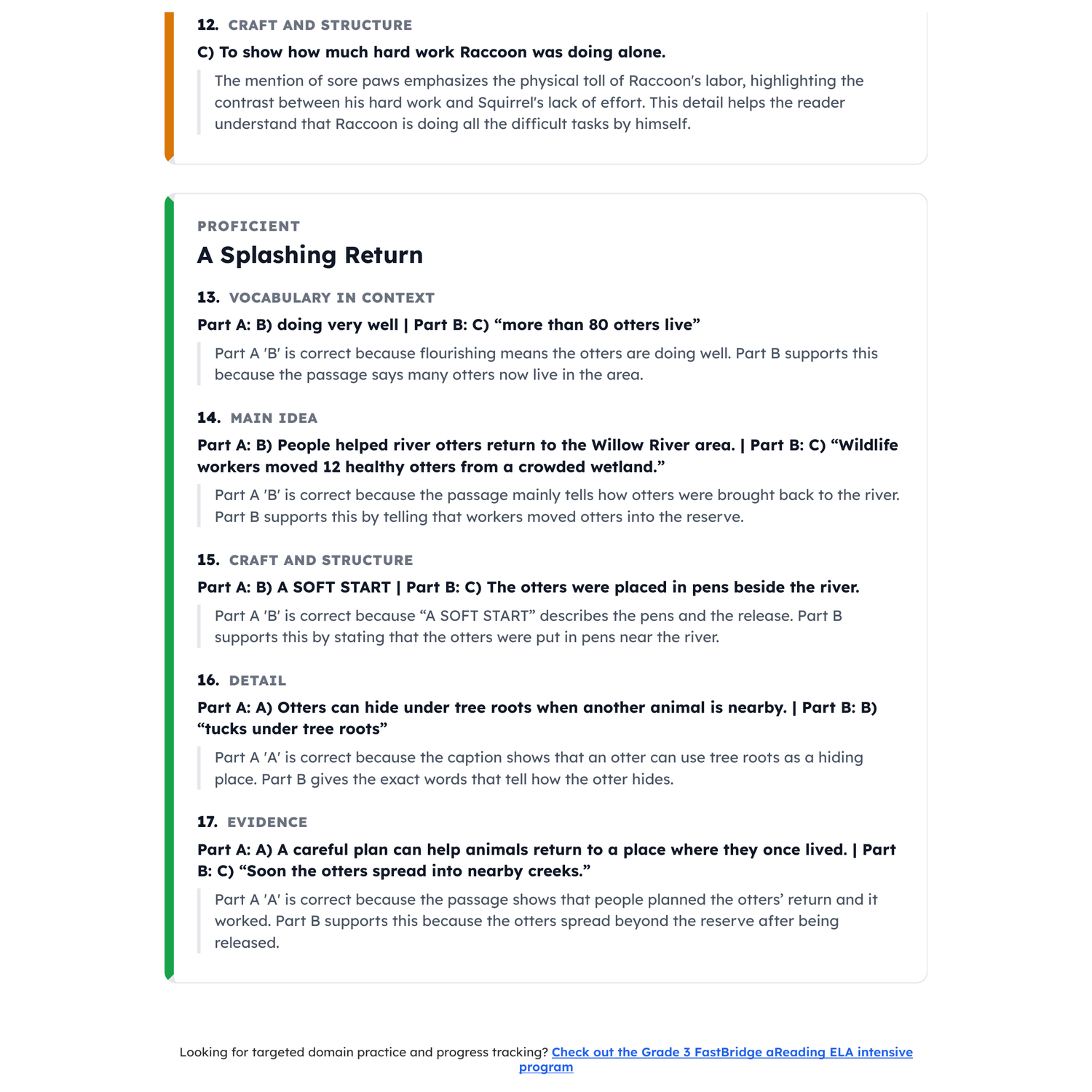 FastBridge aReading ELA Test Simulation | 3rd Grade | All 4 Levels (490-546) preview 4