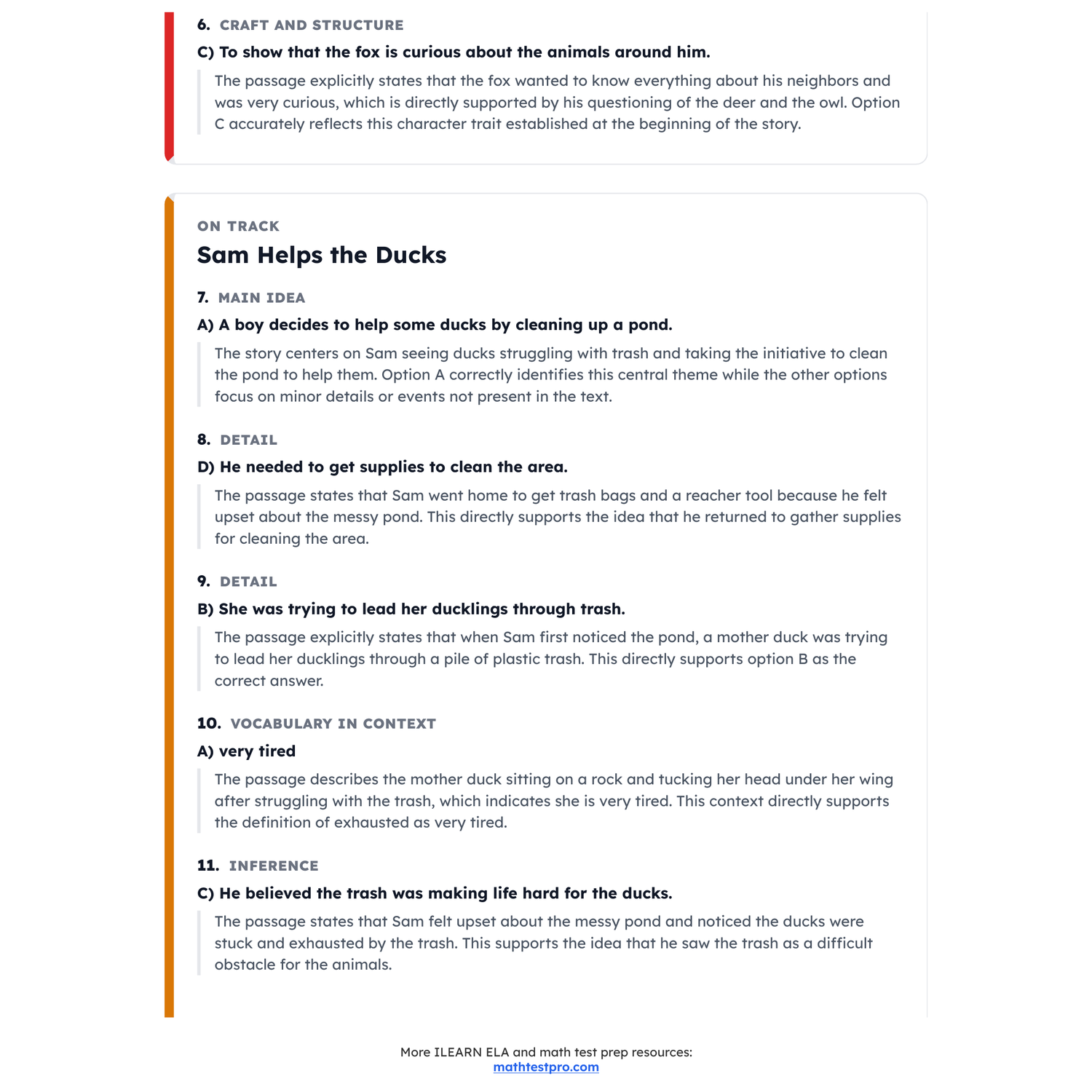 Indiana ILEARN ELA Test Simulation | 4th Grade | All 4 Levels (5090-5810) preview 4