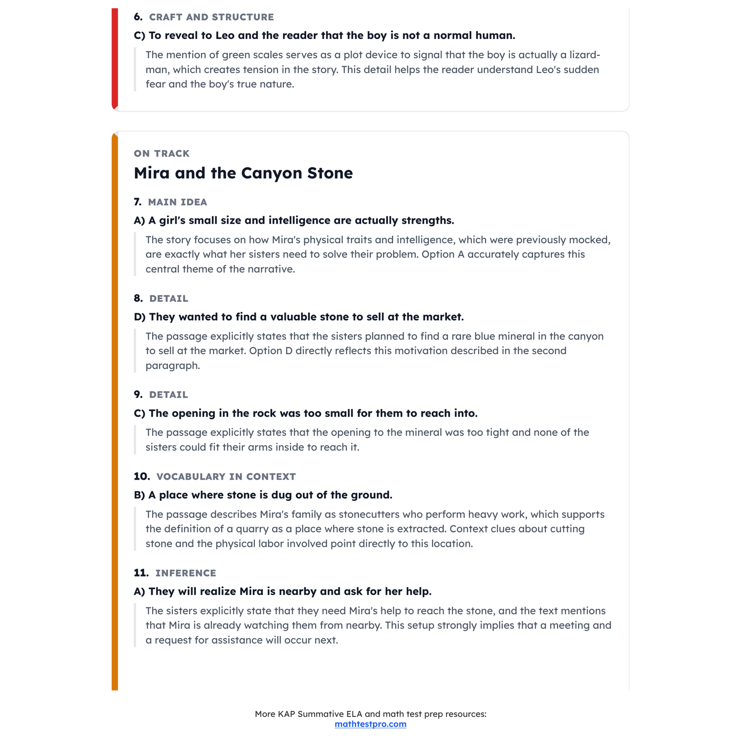 Kansas KAP Summative ELA Test Simulation | 4th Grade | All 4 Levels (400-607+) preview 4