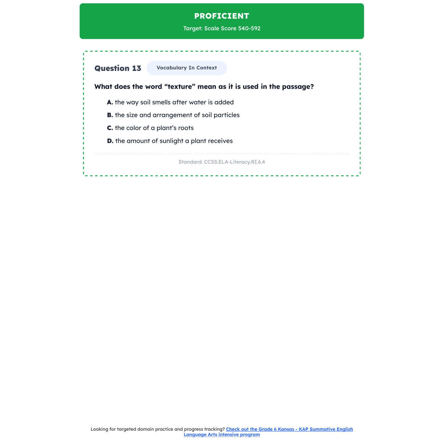 Kansas KAP Summative ELA Test Simulation | 6th Grade | All 4 Levels (400-593+) preview 3