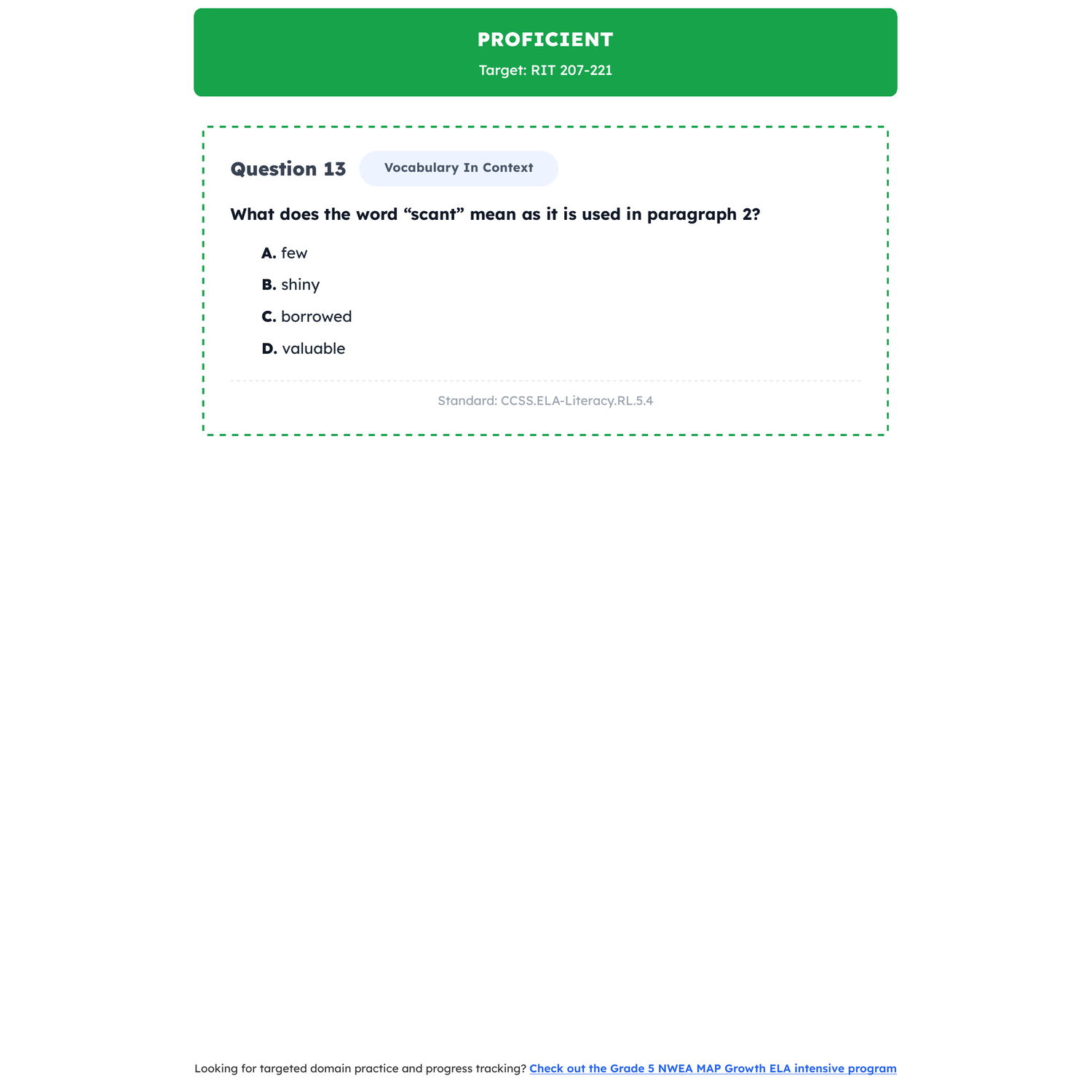 NWEA MAP Growth ELA Test Simulation | 5th Grade | All 4 Levels (RIT 198-248) preview 3