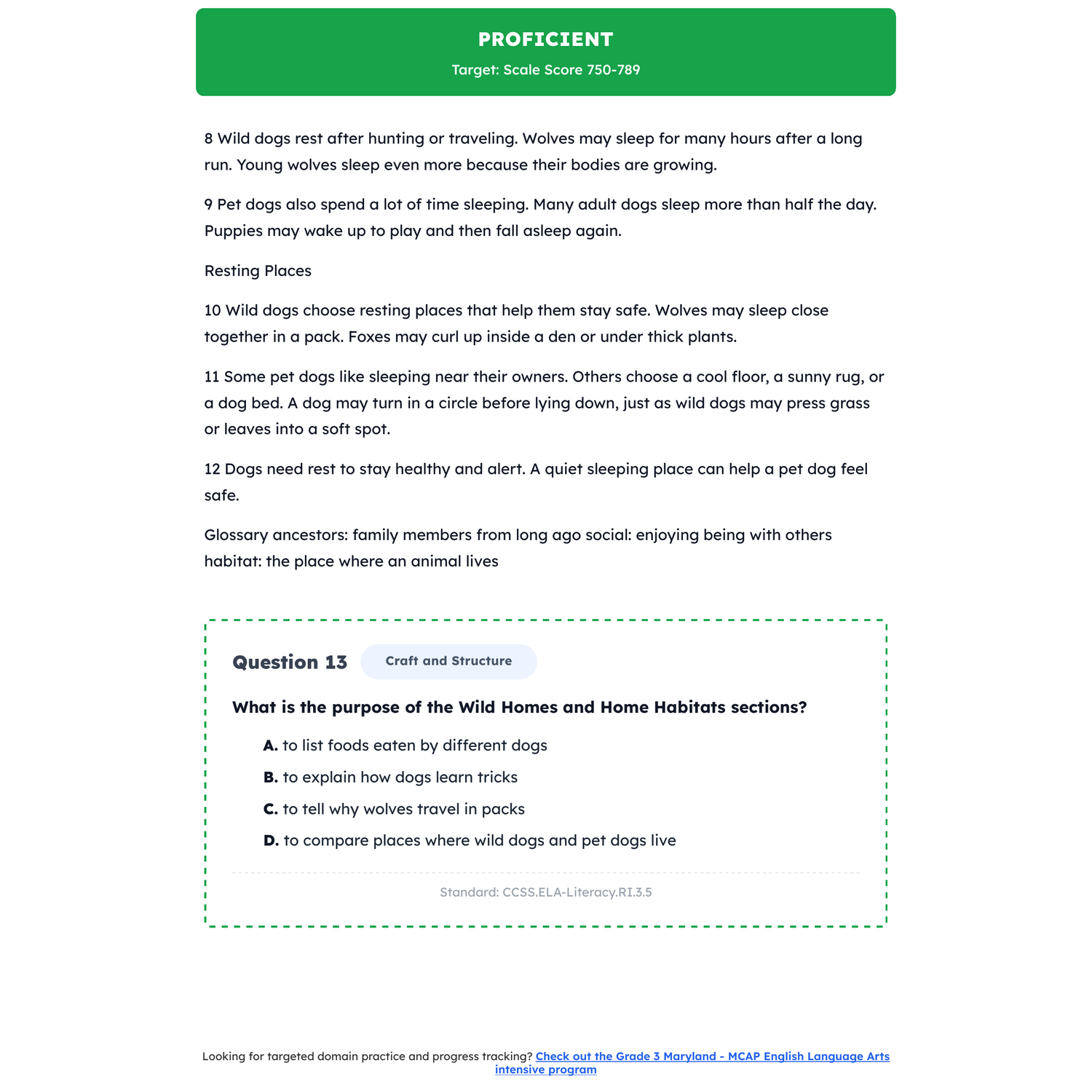 Maryland MCAP ELA Test Simulation | 3rd Grade | All 4 Levels (650-850) preview 3