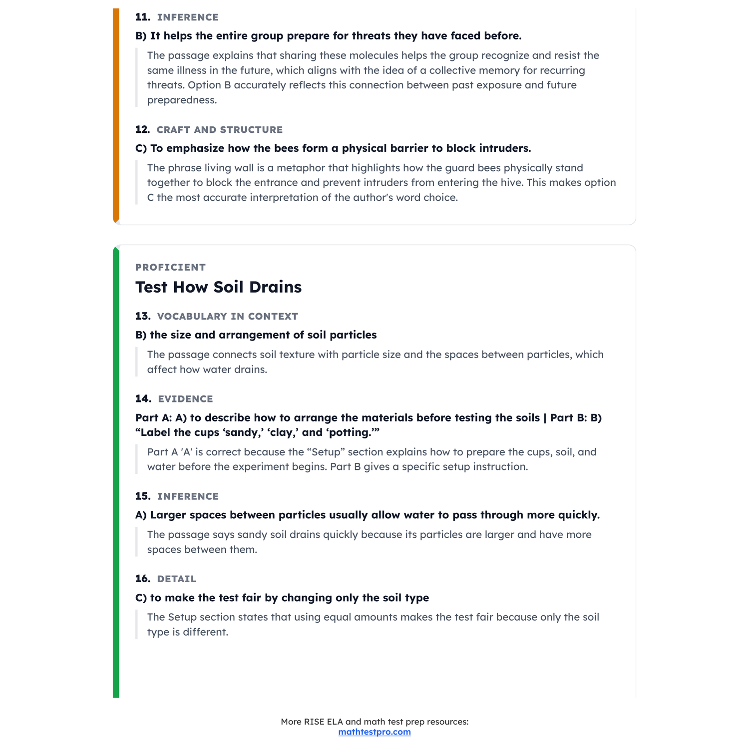 Utah RISE ELA Test Simulation | 6th Grade | All 4 Levels (Scale Score 394-493+) preview 4