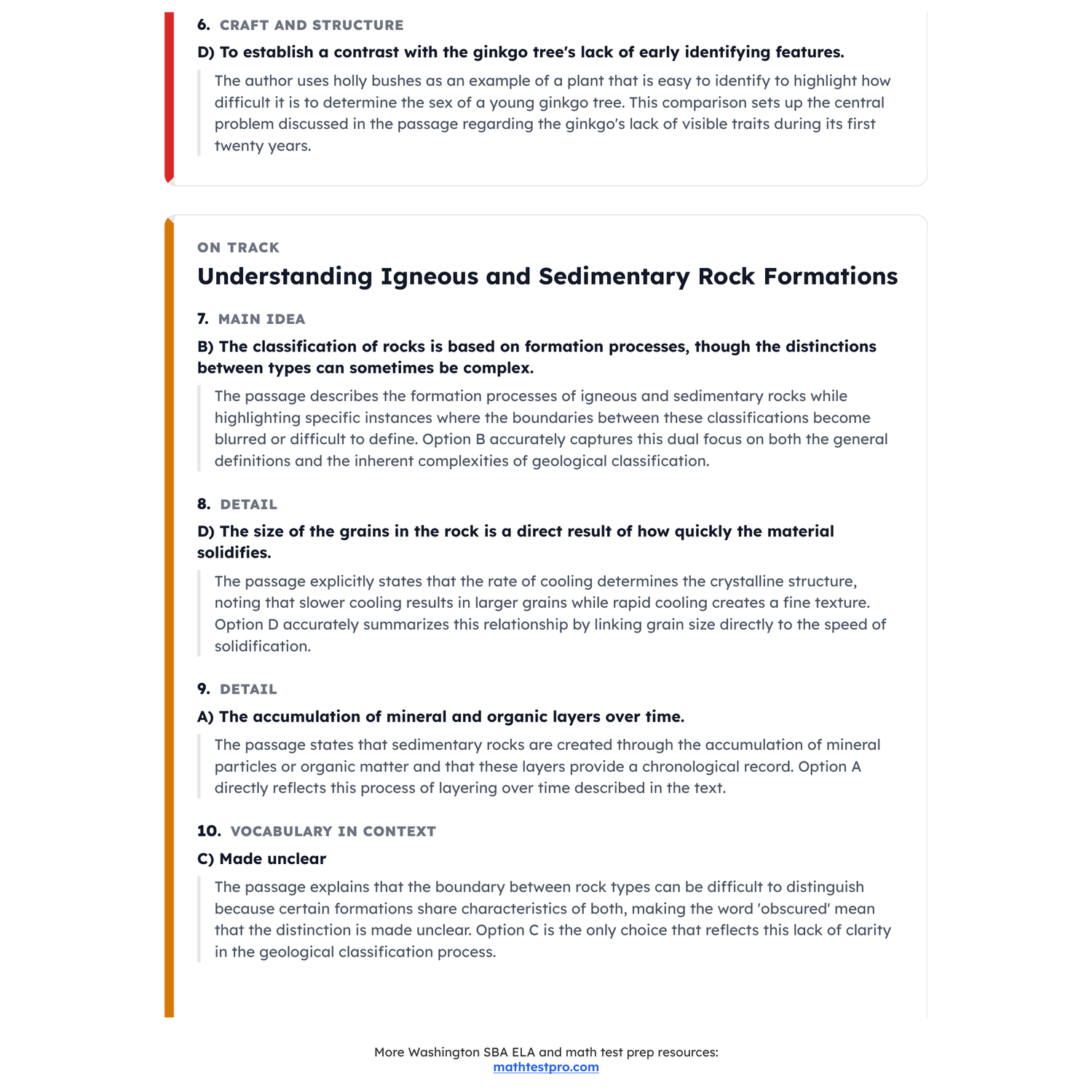 Washington SBA ELA Test Simulation | 8th Grade | All 4 Levels (2487-2668+) preview 4