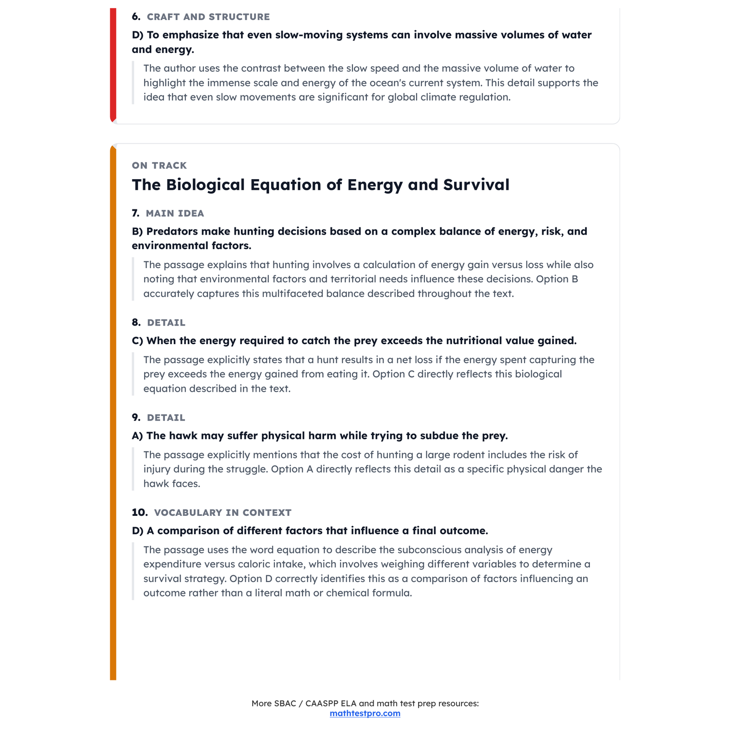 SBAC / CAASPP ELA Test Simulation | 8th Grade | All 4 Levels (2487-2668+) preview 4