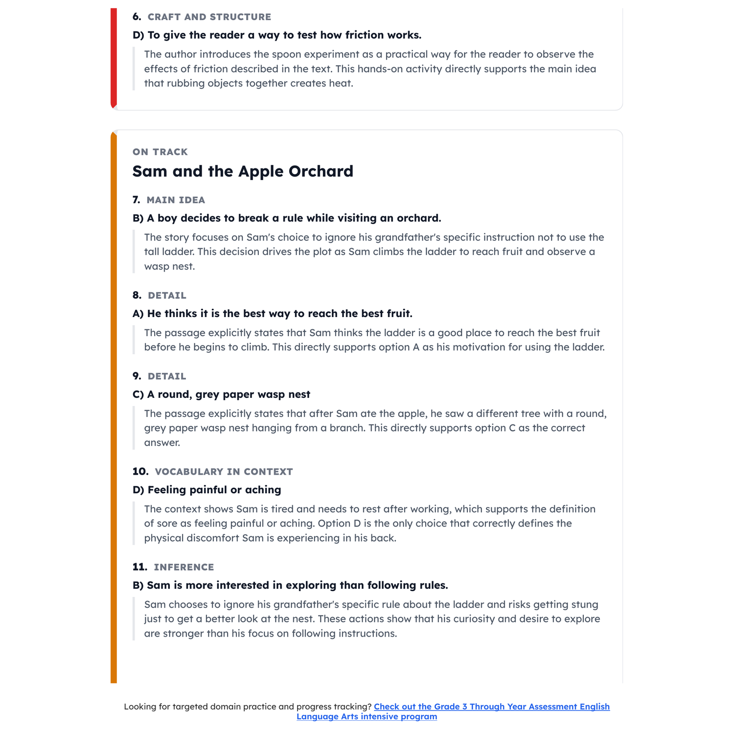 Maine Through Year Assessment ELA Test Simulation | 3rd Grade | 1400-1600 preview 4